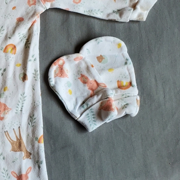 Woodlands Footie Sleeper with Mittens - Picture 3 of 3